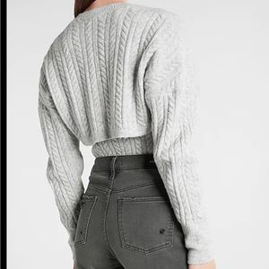 NWT Cable knit cropped sweater